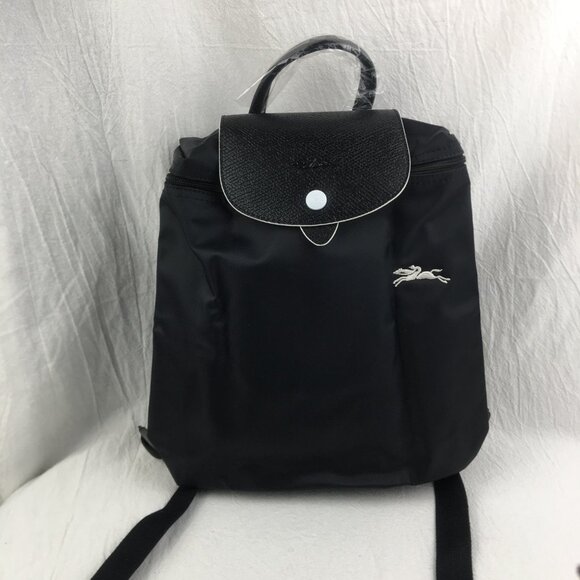 NWT LONGCHAMP Mini Le Pliage  Backpack In black main image 6